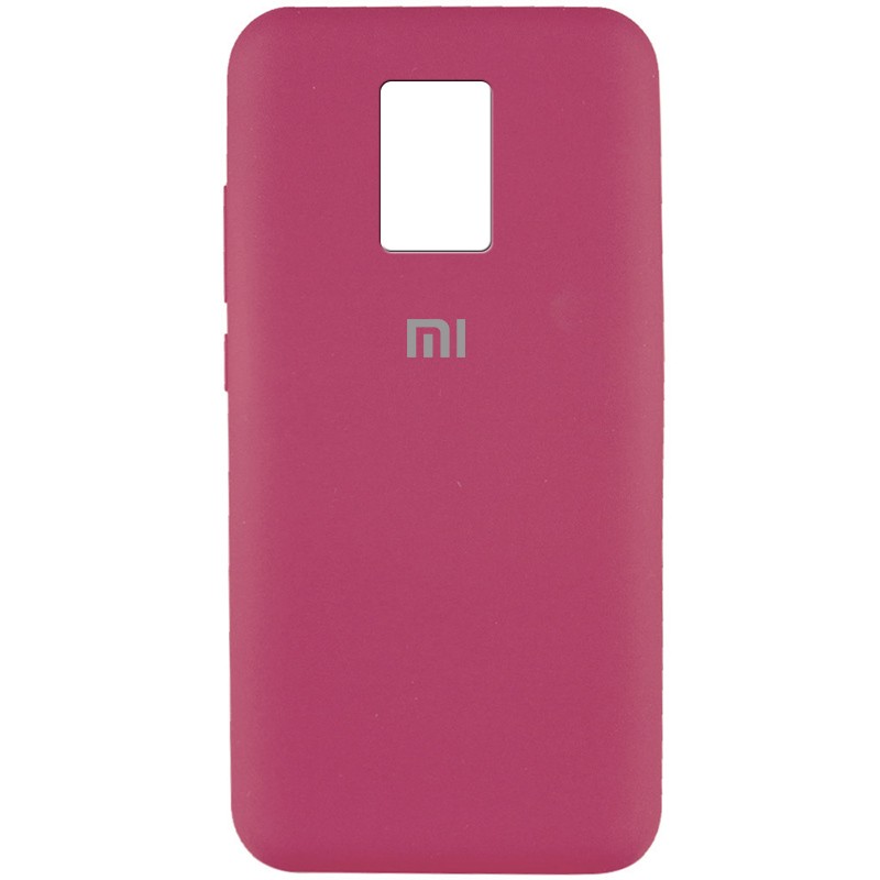 Silicone Cover Full Protective для Xiaomi Redmi Note 9s / Note 9 Pro / Note 9 Pro Max (Rose Red)-0