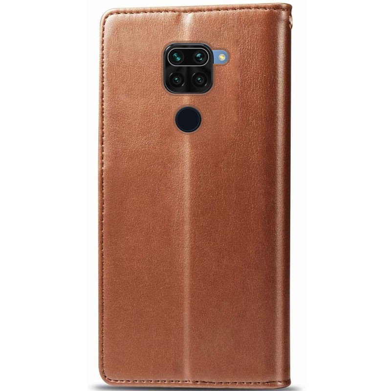 Книжка GETMAN Gallant для Xiaomi Redmi Note 9 коричнева-1