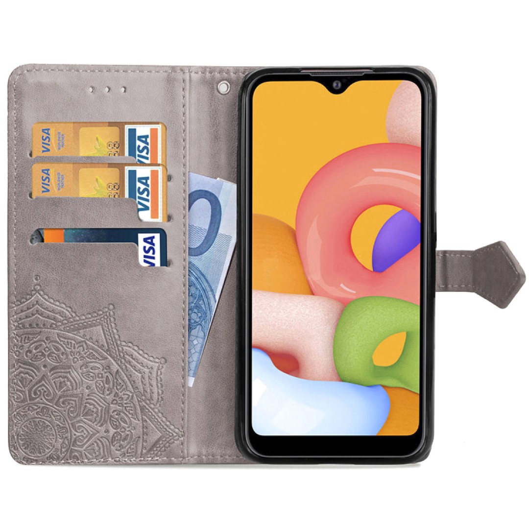 Книжка Art Case для Xiaomi Redmi 9C Сіра-1