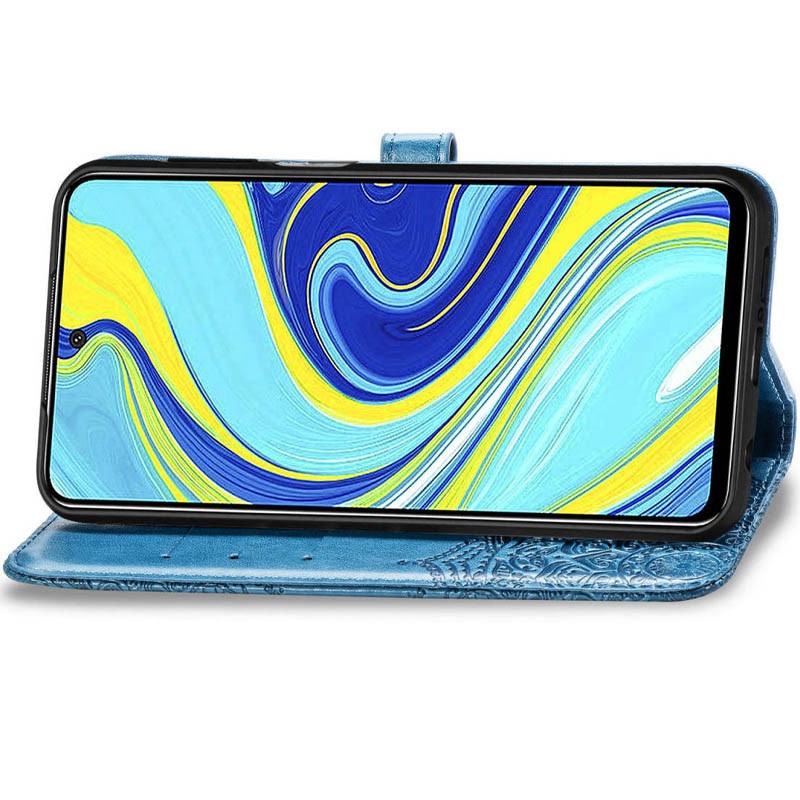 Книжка Art Case для Xiaomi Redmi Note 9 Синя-2