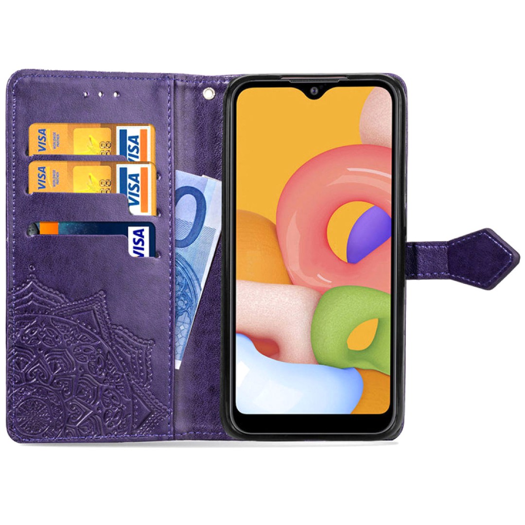 Книжка Art Case для Xiaomi Redmi Note 9 Фіолетова-1