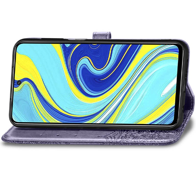 Книжка Art Case для Xiaomi Redmi Note 9 Фіолетова-2