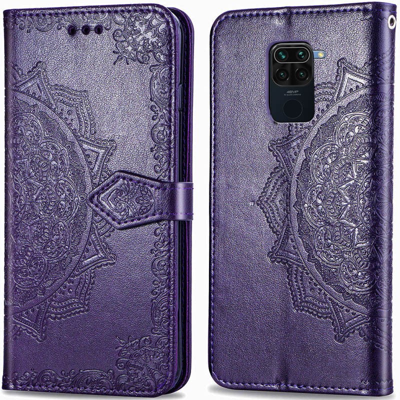 Книжка Art Case для Xiaomi Redmi Note 9 Фіолетова-0