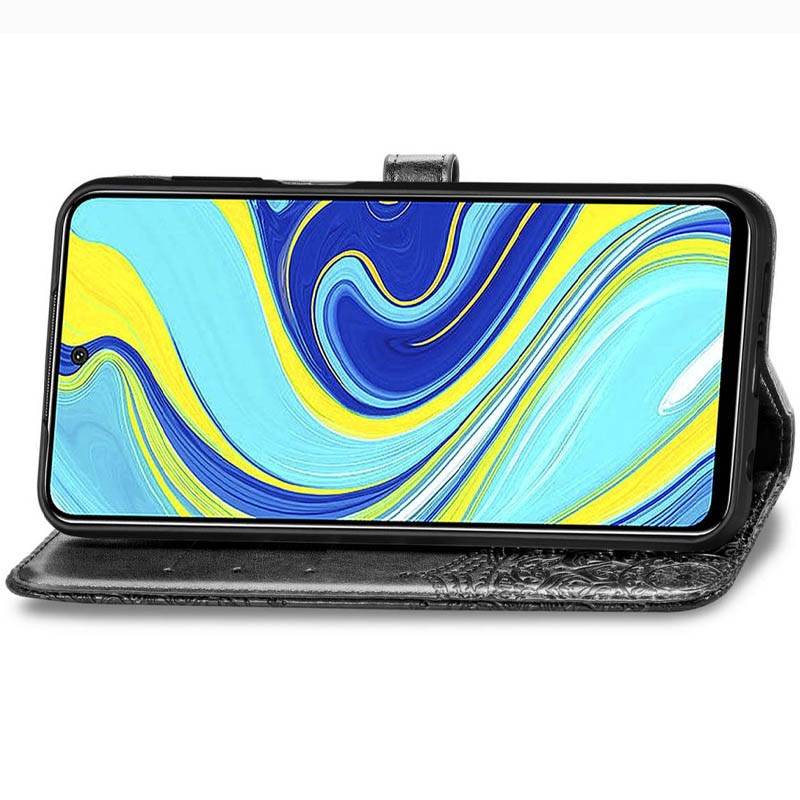 Книжка  Art Case для Xiaomi Redmi Note 9 Чорна-2