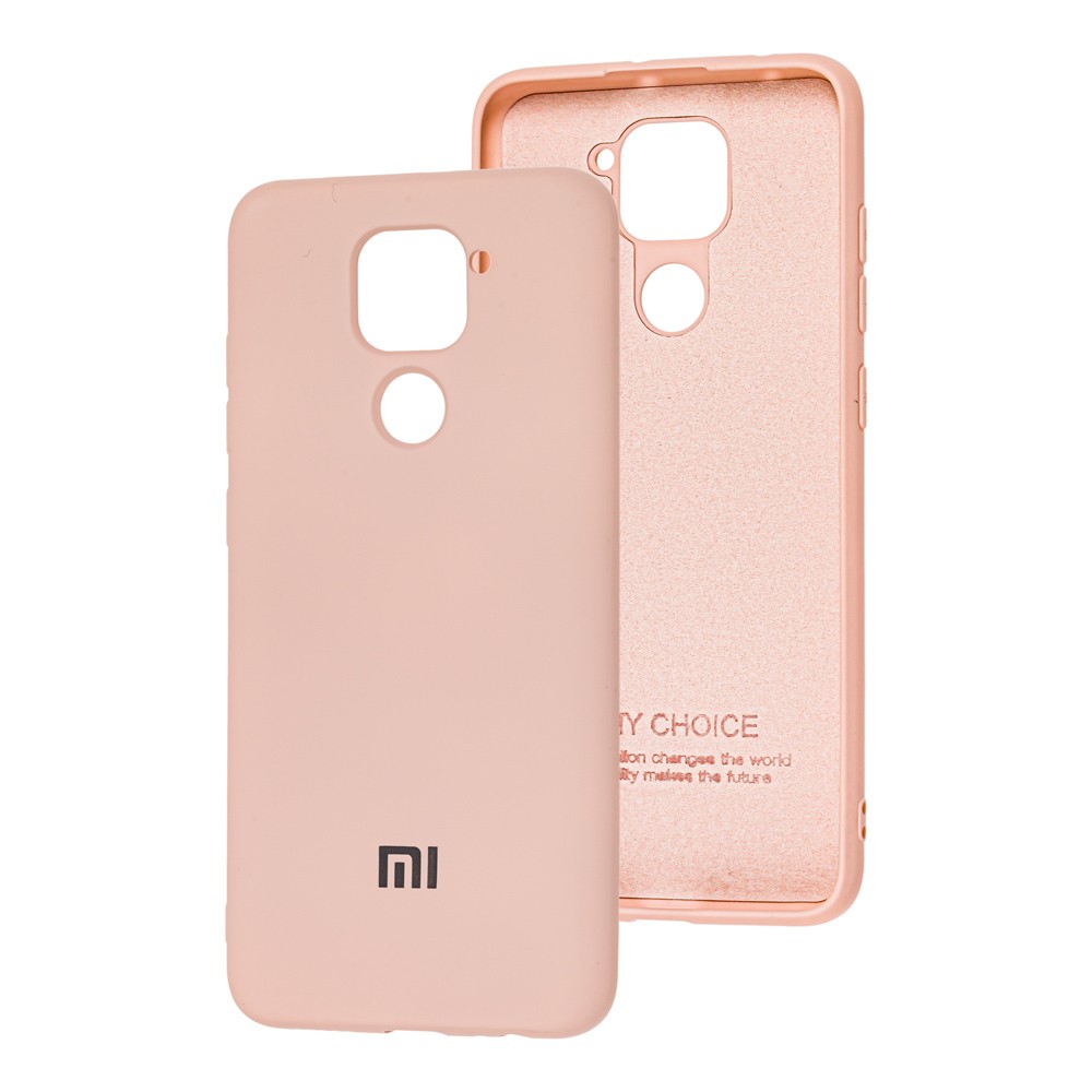 HQ Silicone Case для Xiaomi Redmi 10X/Redmi Note 9 персик-0