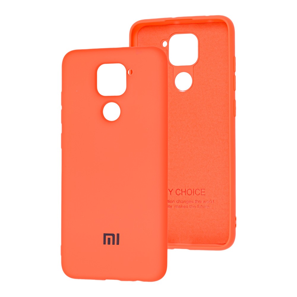 HQ Silicone Case для Xiaomi Redmi 10X/Redmi Note 9 помаранчевий-0
