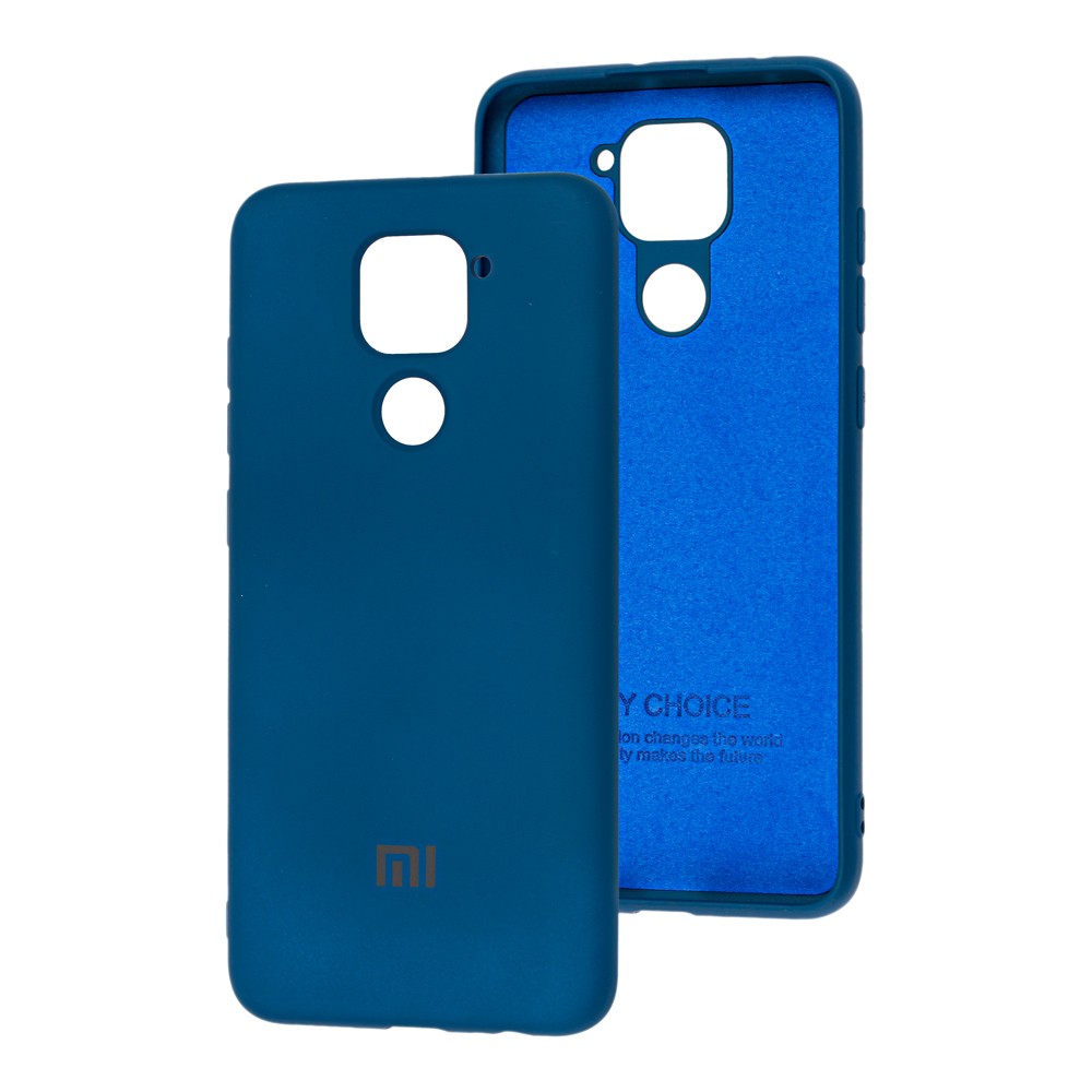 HQ Silicone Case для Xiaomi Redmi 10X/Redmi Note 9 синій-0