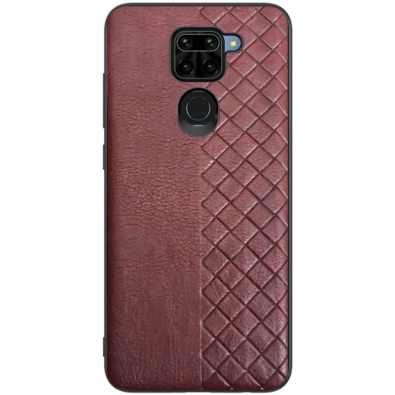 Накладка WeaveSide для Xiaomi Redmi Note 9/Redmi 10X темно-коричнева-0