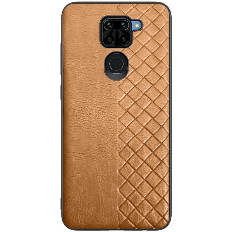 Накладка WeaveSide для Xiaomi Redmi Note 9/Redmi 10X коричнева-0