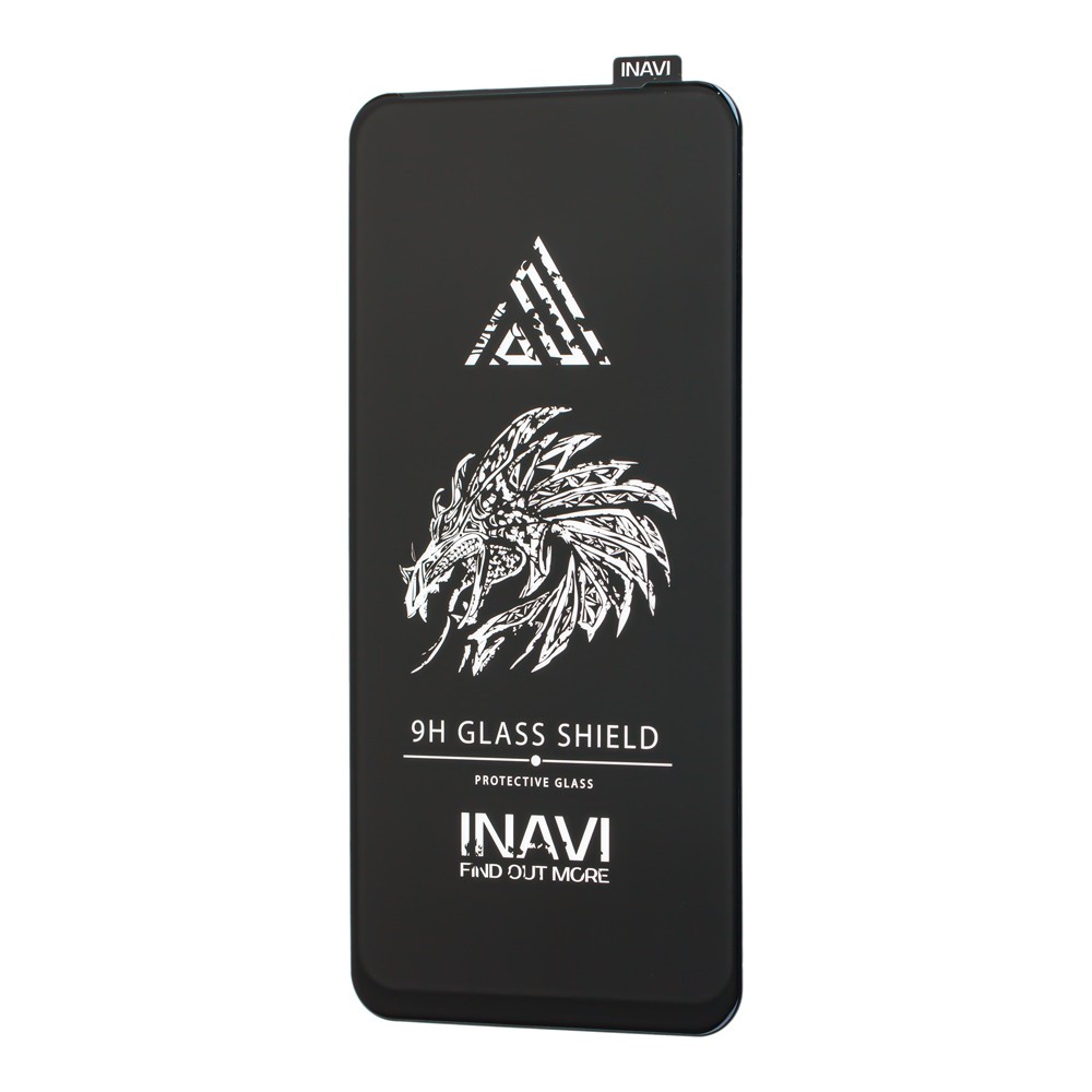Захисне скло INAVI PREMIUM для Xiaomi Redmi Note 9 з чорною рамкою-0