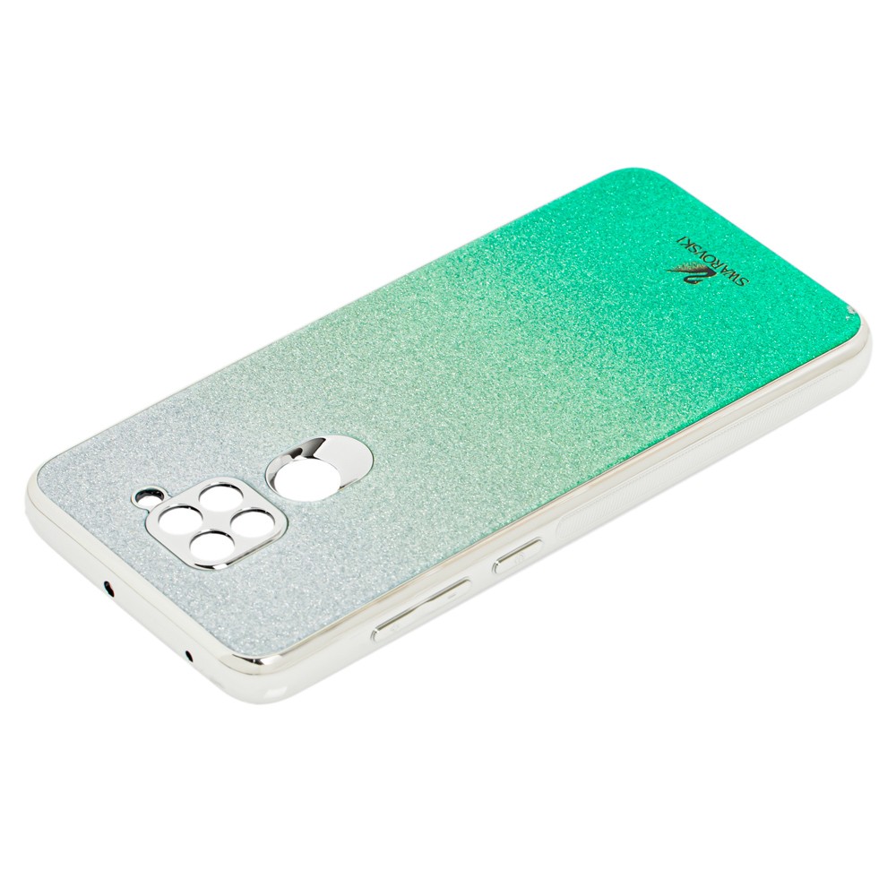 Накладка Glass SW для Xiaomi Redmi Note 9/Redmi 10 X  Бірюзова-1