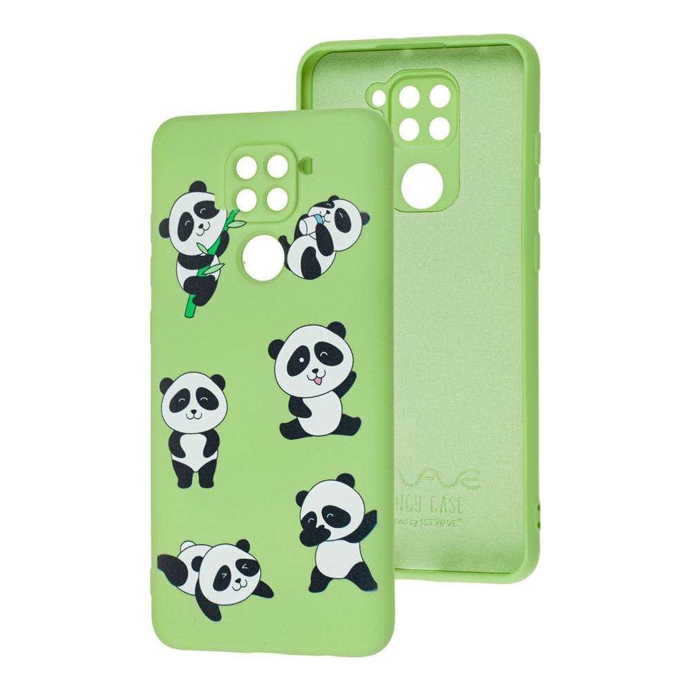 WAVE Fancy для Xiaomi Redmi Note 9 (funny panda/mint gum)-0