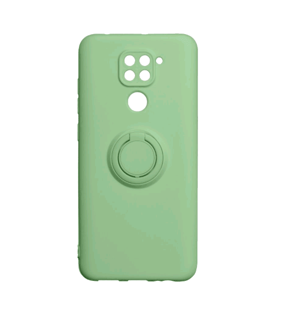 Накладка ColorRing з кільцем для Xiaomi Redmi Note 9 зелена-0