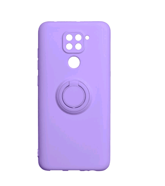Накладка ColorRing з кільцем для Xiaomi Redmi Note 9 фіолетова-0