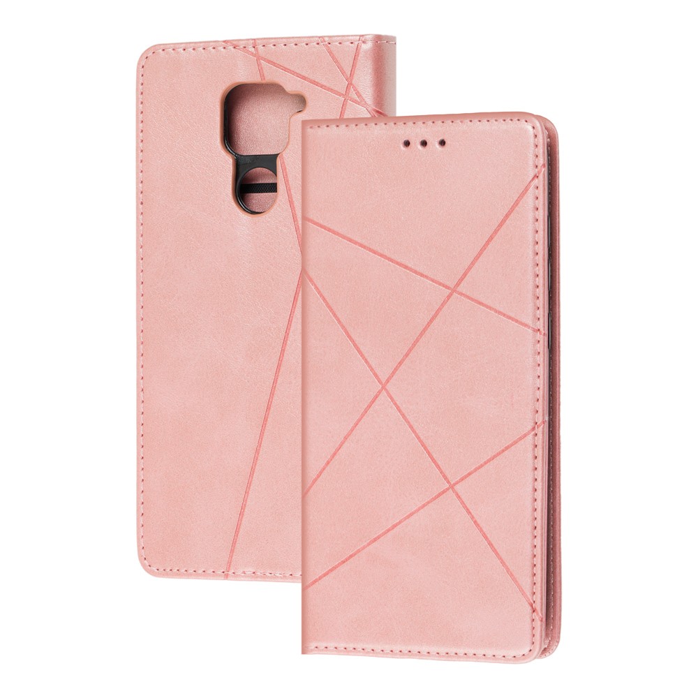 Книжка Business для Xiaomi Redmi Note 9 рожева-0