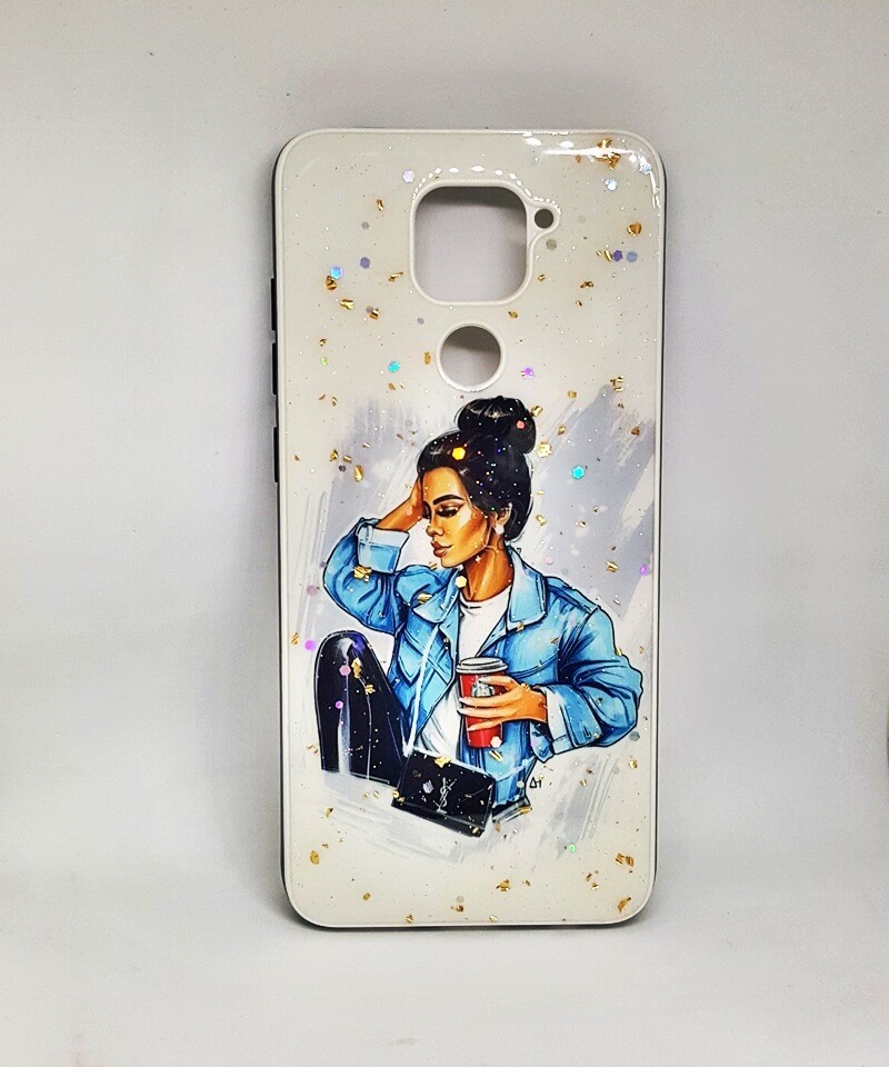 Накладка Mix Art для Xiaomi Redmi Note 9 Замріяна дівчина з кавою-0
