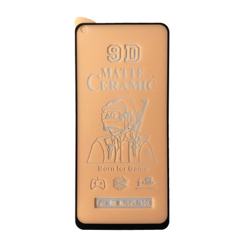 Гнучке скло Ceramic Matt для Xiaomi Redmi Note 9 матове з чорною рамкою-0