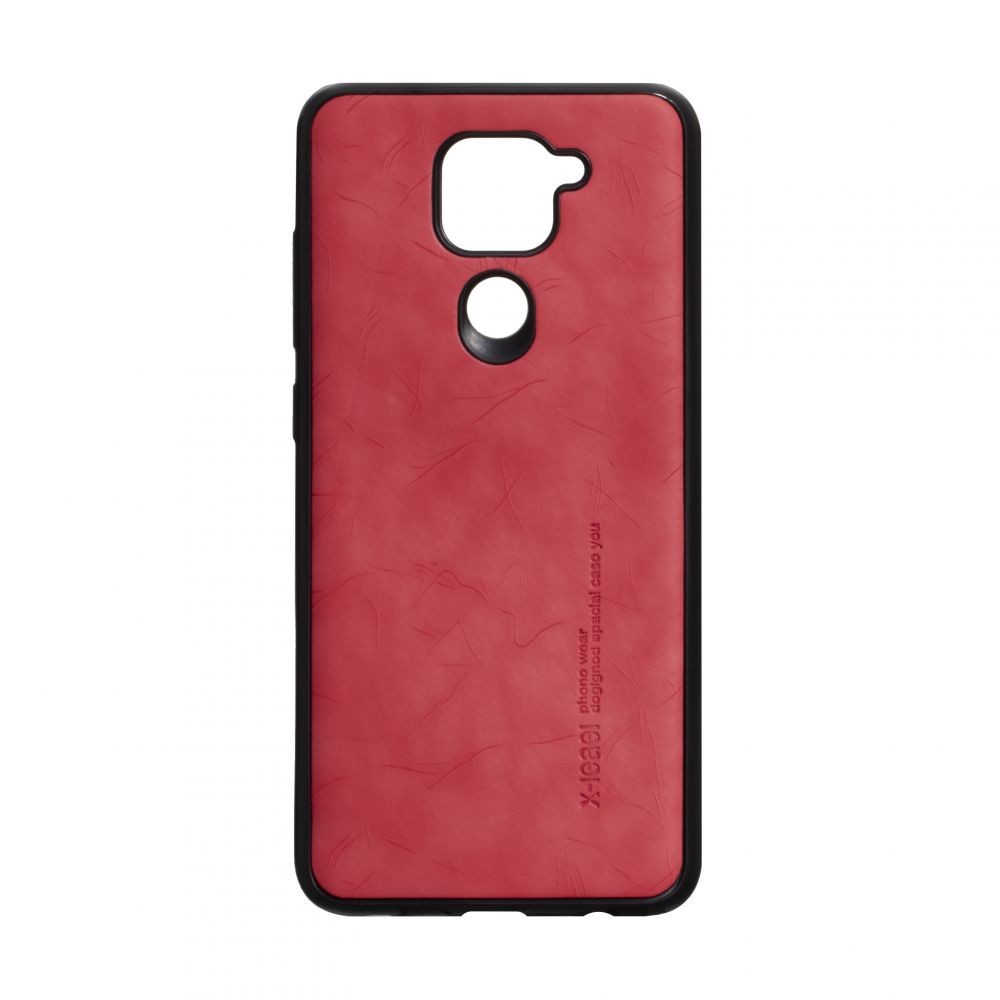 Накладка Leael Color для Xiaomi Redmi Note 9 червона-0