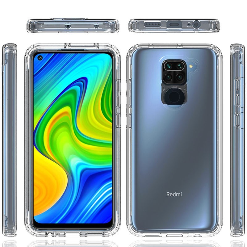 Накладка Full Body для Xiaomi Redmi Note 9/10X прозора (силікон+пластик)-1