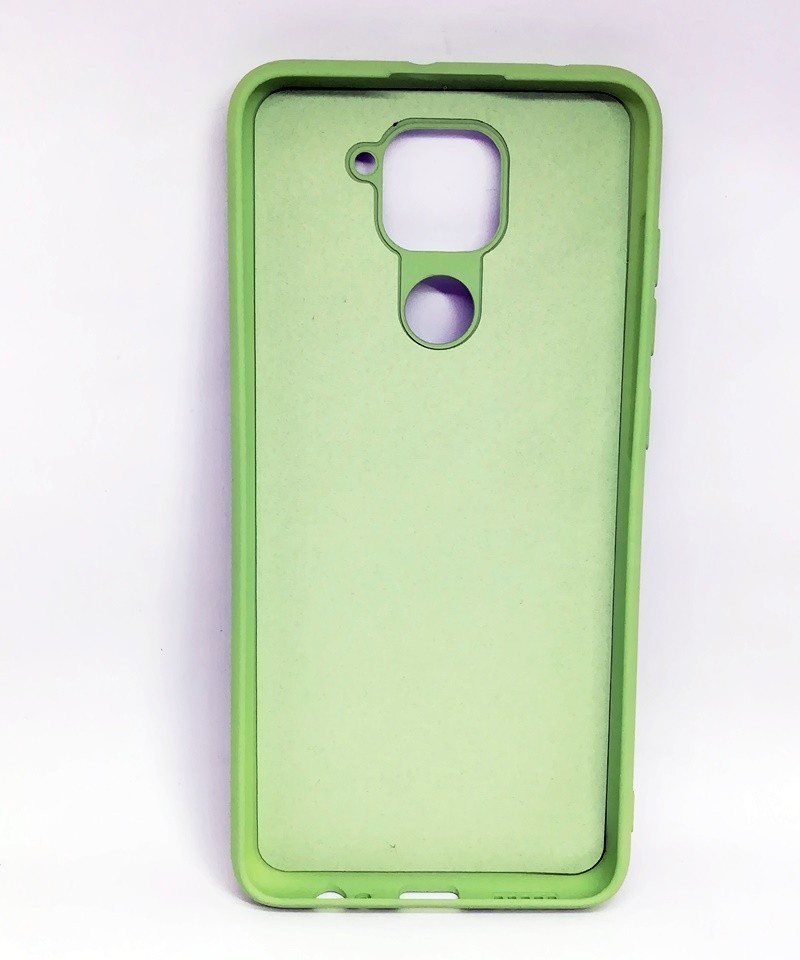 Накладка Silicone ART для Xiaomi Redmi Note 9 "Полуничка"-1