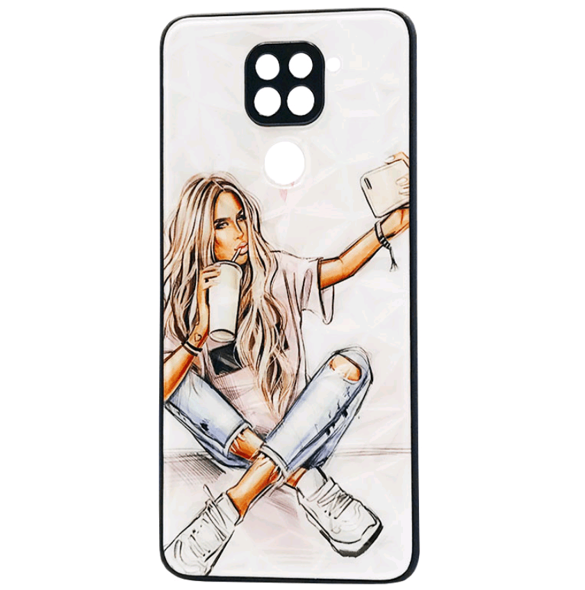 Накладка Ladies для Xiaomi Redmi Note 9 "Selfie"-0