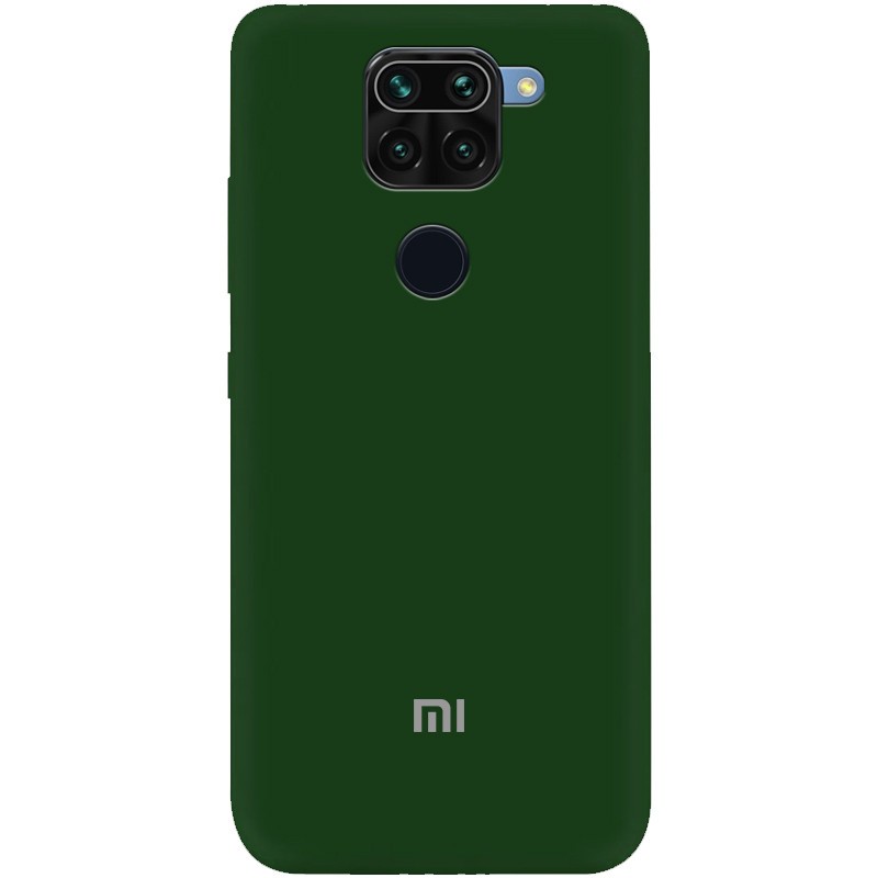 Silicone Cover My Color Full Protective (A) для Xiaomi Redmi Note 9/Redmi 10X (Dark Green)-0