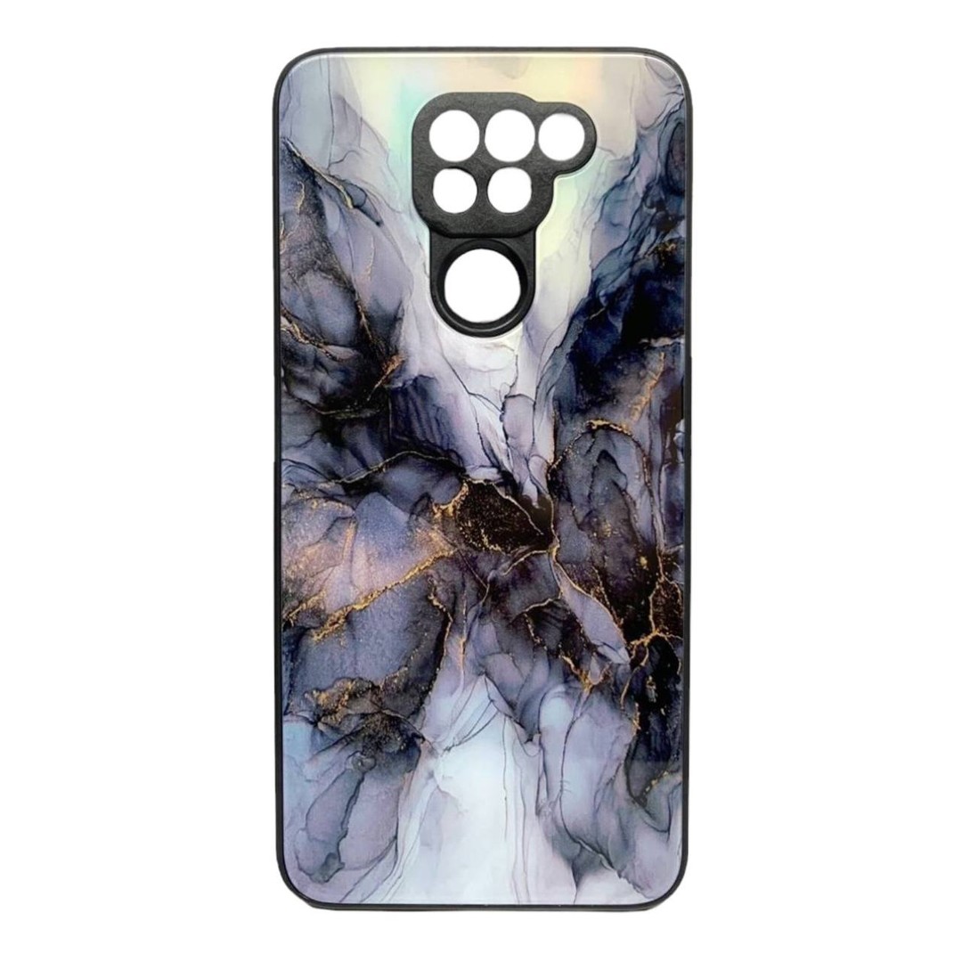 Накладка Marble Clouds для Xiaomi Note 9 (Сіра,скло)-0