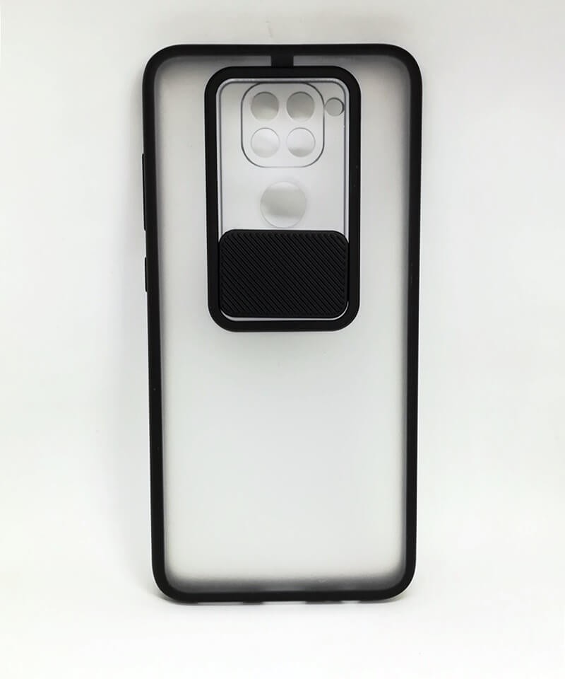 Накладка Camshield mate TPU для Xiaomi Note 9 чорна шторка-0