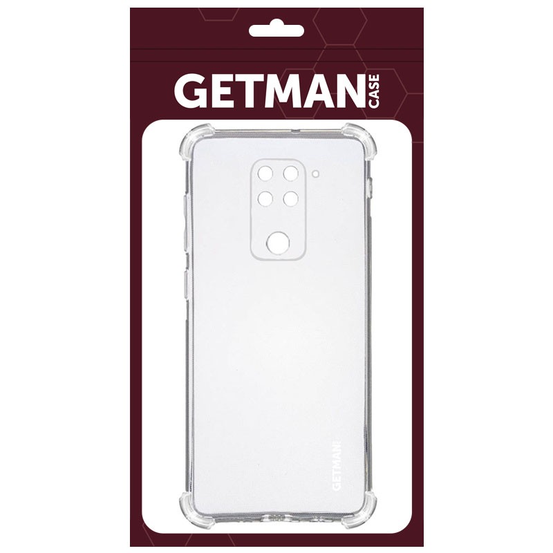 Накладка GETMAN Ease logo WXD для Xiaomi Redmi Note 9/Redmi 10X прозора протиударна-1