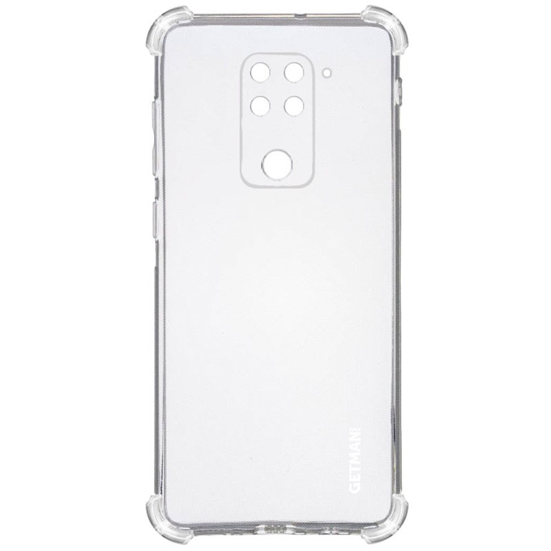 Накладка GETMAN Ease logo WXD для Xiaomi Redmi Note 9/Redmi 10X прозора протиударна-0
