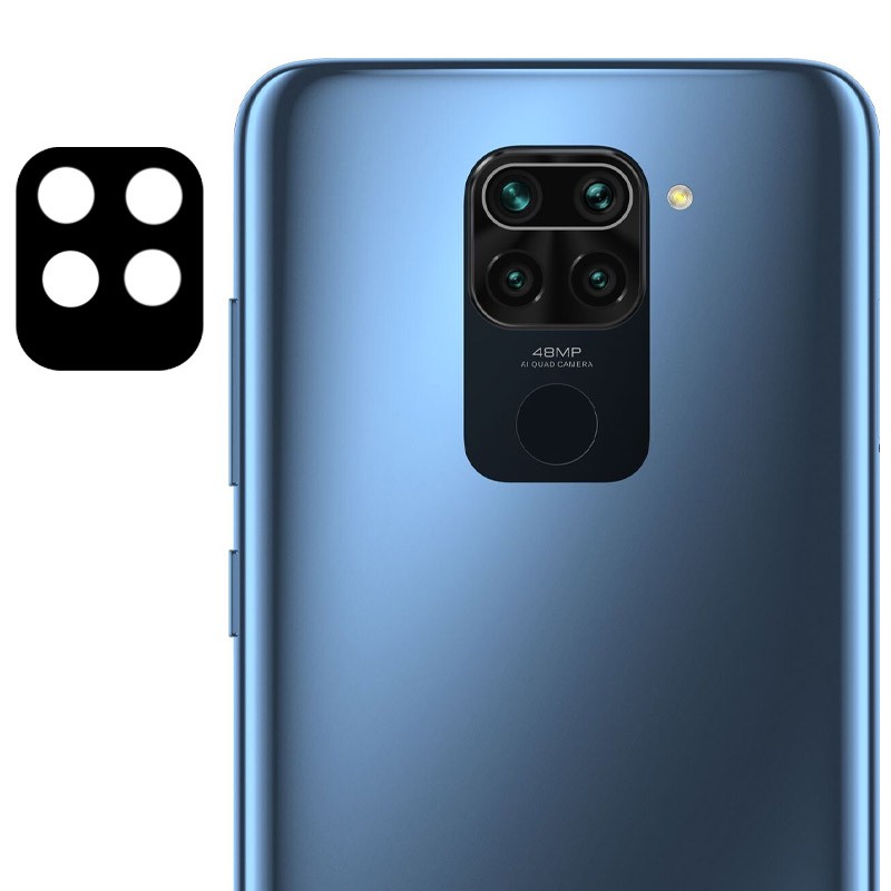Гнучке захисне скло 0.18mm на камеру для Xiaomi Redmi Note 9 чорне-0