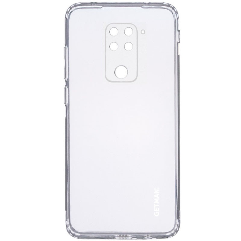 Накладка GETMAN Clear 1,0 mm для Xiaomi Redmi Note 9 прозорий силікон-0