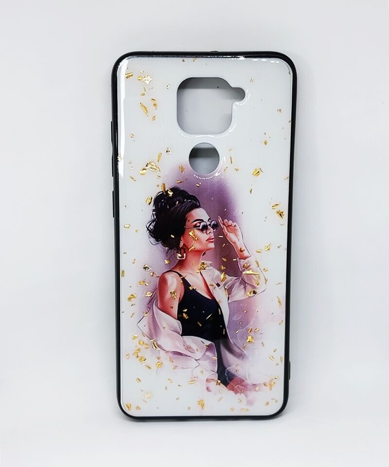 Накладка Mix Art для Xiaomi Redmi Note 9 Дівчина з високою зачіскою-0