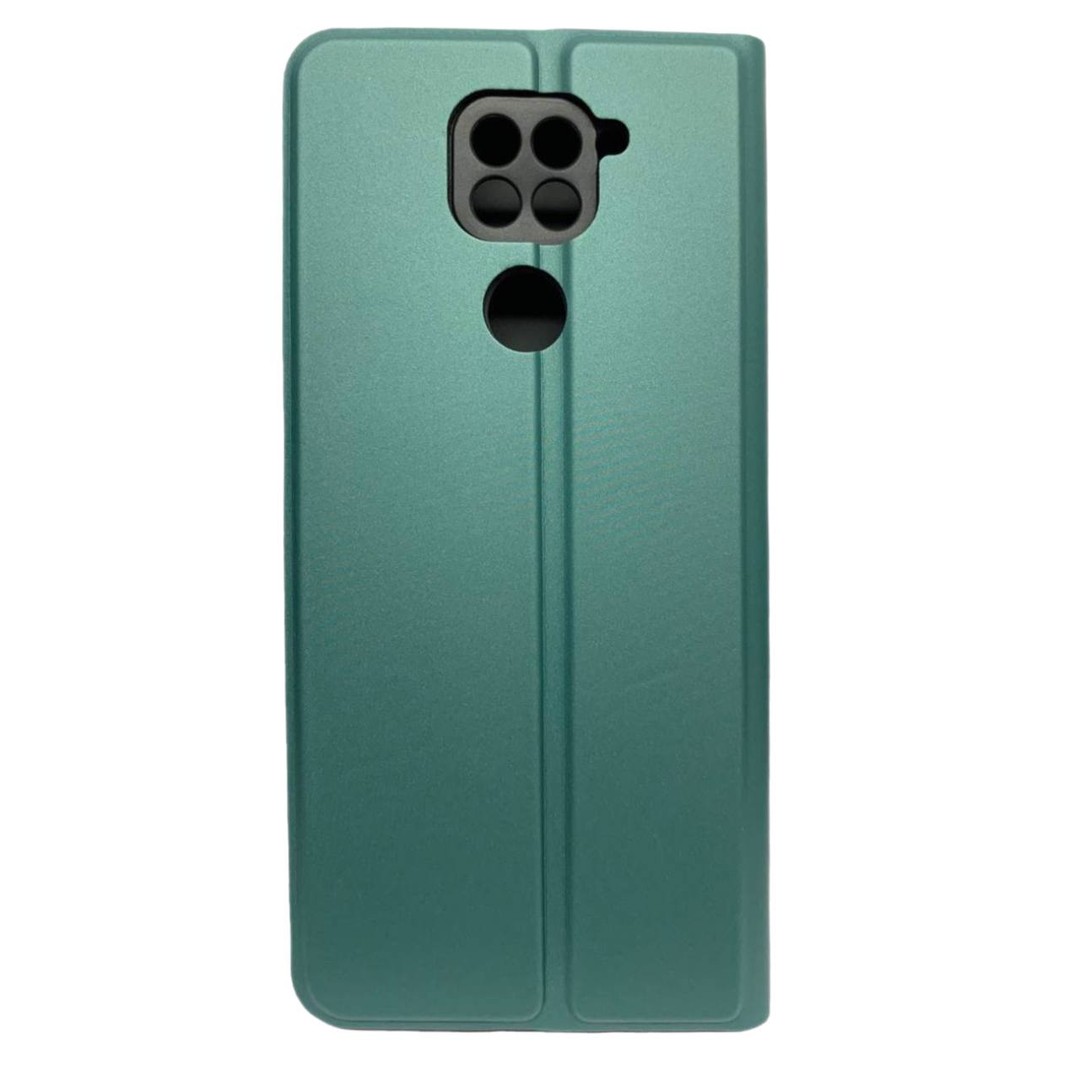 Книжка Shell Case для Xiaomi Redmi Note 9 зелена-1