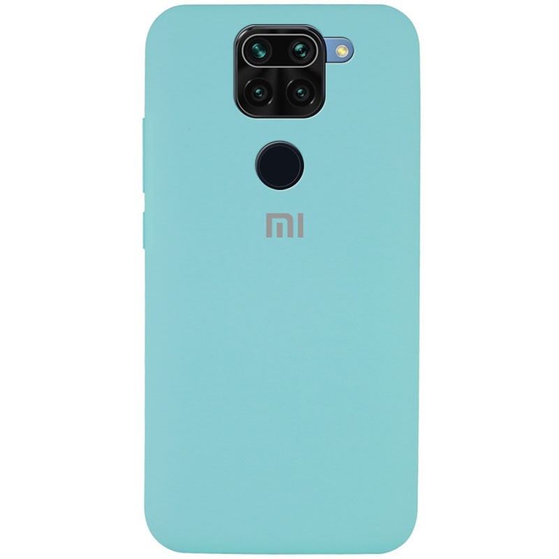 Silicone Cover Full Protective (AA) для Xiaomi Redmi Note 9/Redmi 10X (Ice Blue)-0