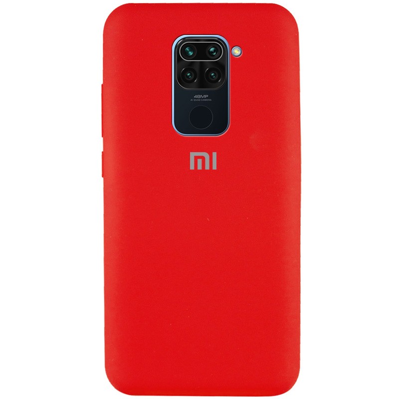 Silicone Cover Full Protective (AA) для Xiaomi Redmi Note 9/Redmi 10X (Red)-0