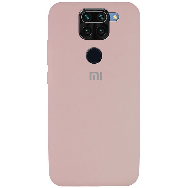 Silicone Cover Full Protective (AA) для Xiaomi Redmi Note 9/Redmi 10X (Pink Sand)-0