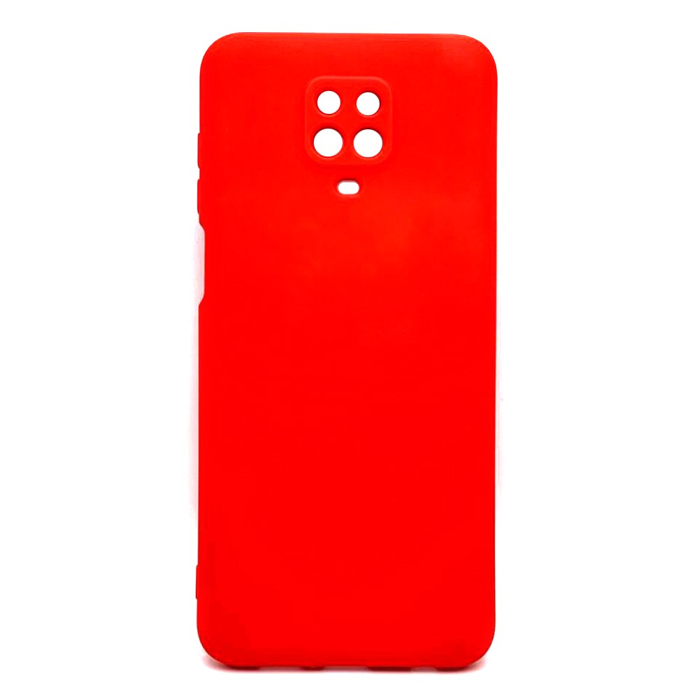 Silicone Cover Full Camera without Logo (A) для Xiaomi Note 9s / Note 9 Pro (Red)-0