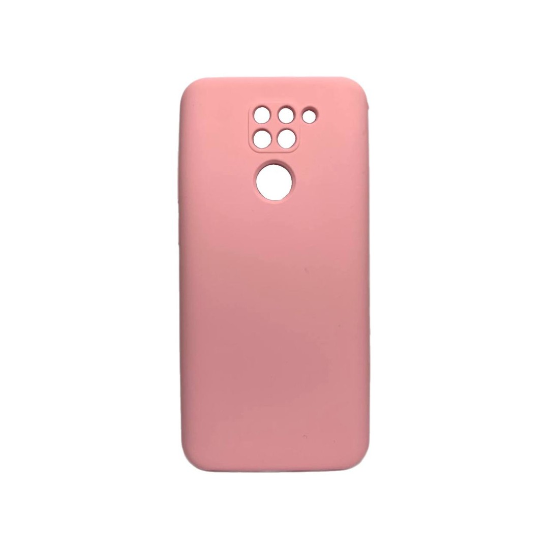 Silicone Cover Full Camera without Logo (A) для Xiaomi Note 9 (Light pink)-0