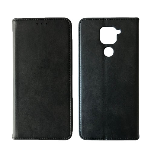 Книжка Black TPU Magnet для Xiaomi Redmi Note 9 Чорна-0