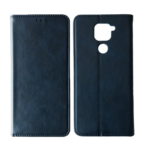 Книжка Black TPU Magnet для Xiaomi Redmi Note 9 Синя-0