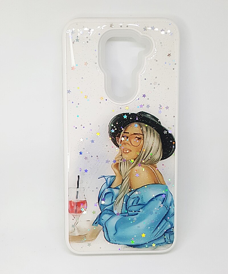 Накладка Mix Art Armor для Xiaomi Redmi Note 9 Дівчина з коктейлем-0