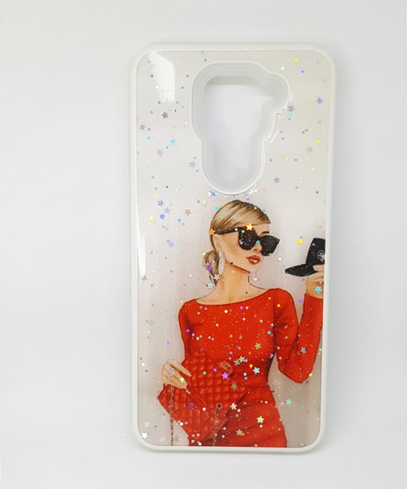 Накладка Mix Art Armor для Xiaomi Redmi Note 9 Дівчина з пудрою-0
