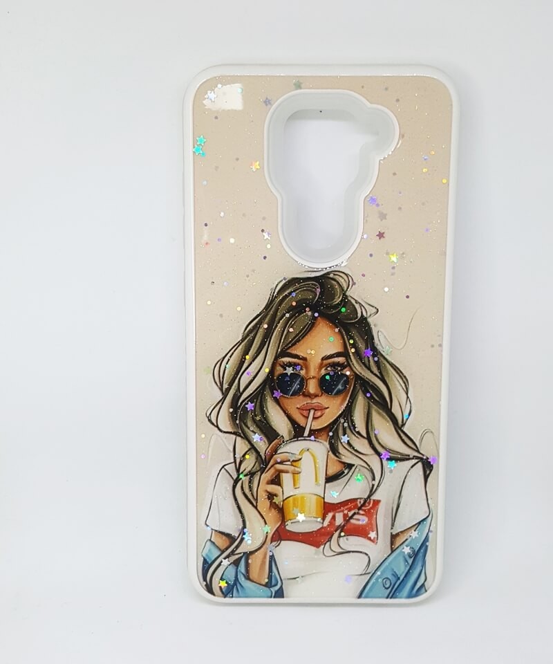 Накладка Mix Art Armor для Xiaomi Redmi Note 9 Дівчина з напоєм-0