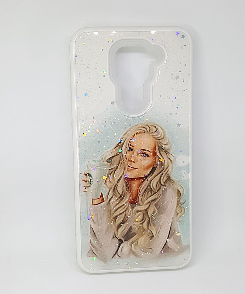 Накладка Mix Art Armor для Xiaomi Redmi Note 9 Дівчина з кавою-0