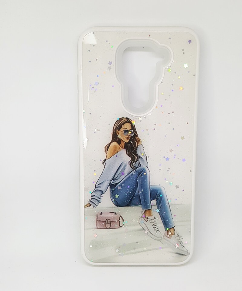 Накладка Mix Art Armor для Xiaomi Redmi Note 9 Дівчина сидить на сходах-0