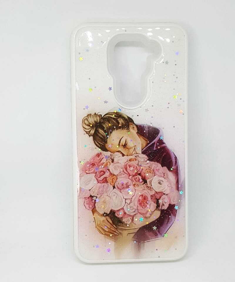 Накладка Mix Art Armor для Xiaomi Redmi Note 9 Дівчина з букетом-0