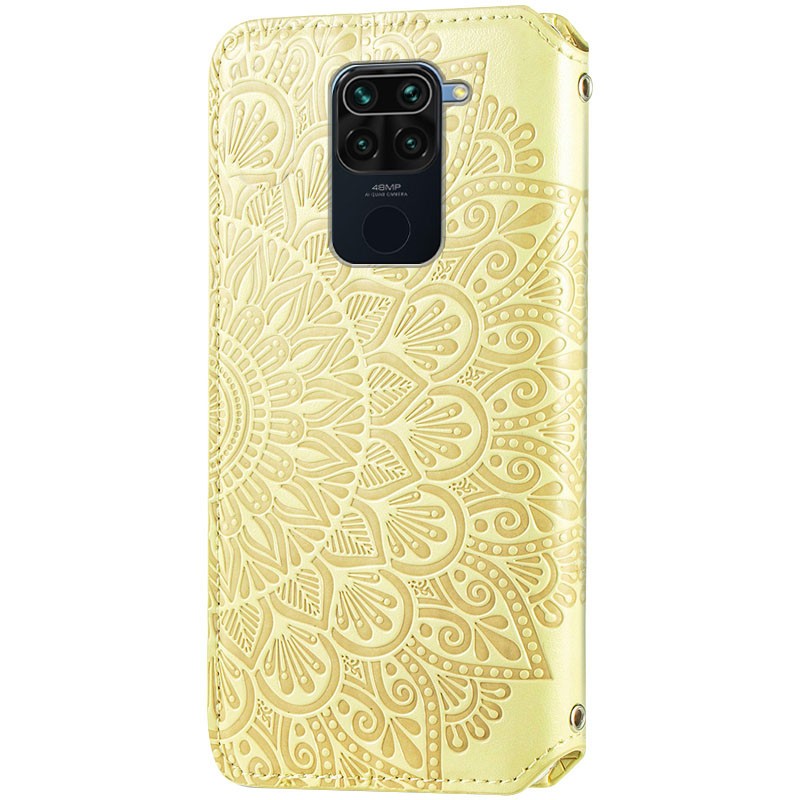 Книжка GETMAN Mandala для Xiaomi Redmi Note 9/Redmi 10X жовта-1