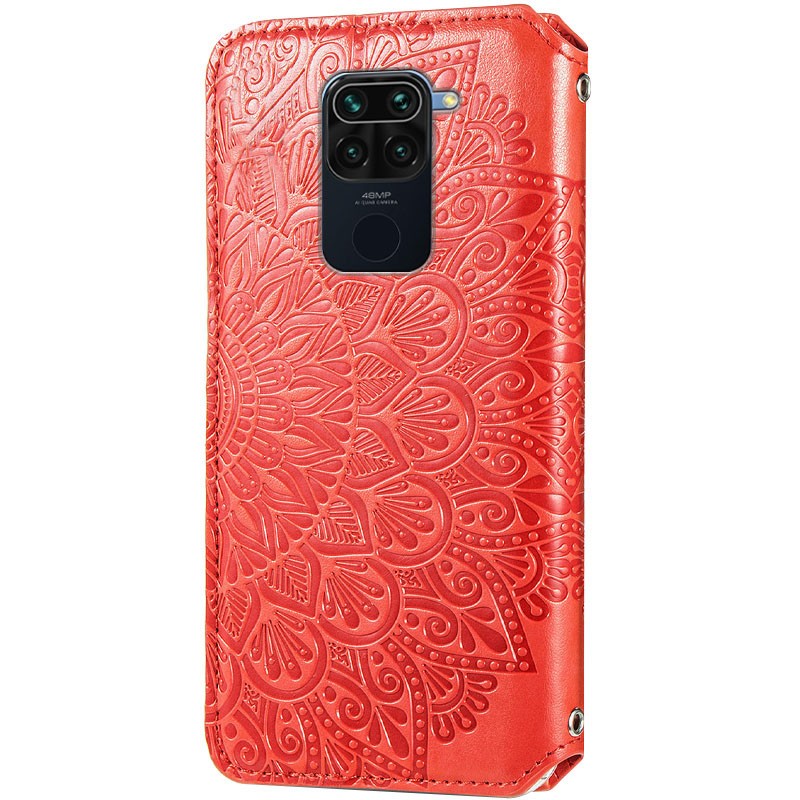 Книжка GETMAN Mandala для Xiaomi Redmi Note 9/Redmi 10X червона-1