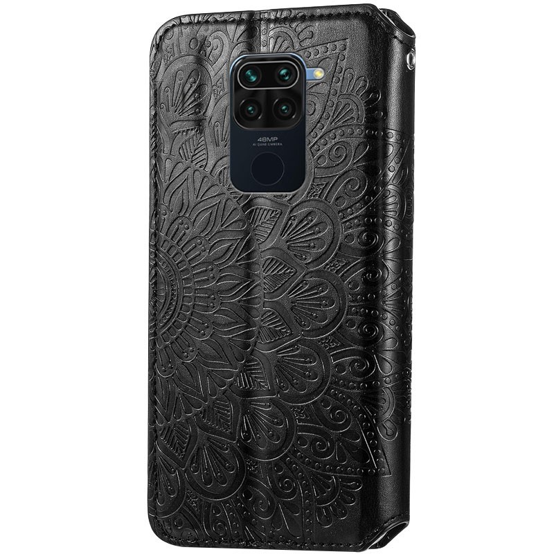 Книжка GETMAN Mandala для Xiaomi Redmi Note 9/Redmi 10X чорна-1